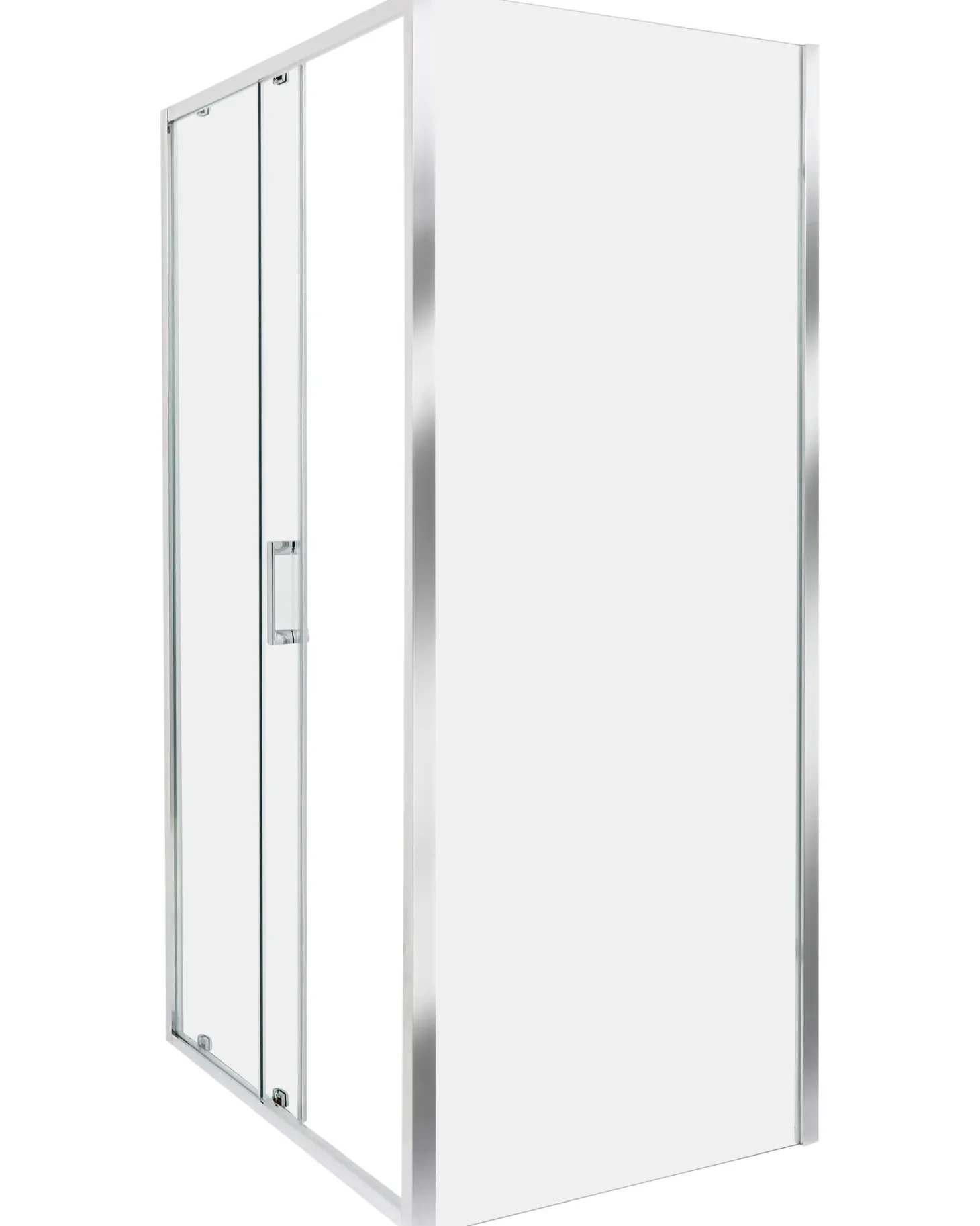 Brusekabine YORO 80 x 100 x 185 cm Sølv