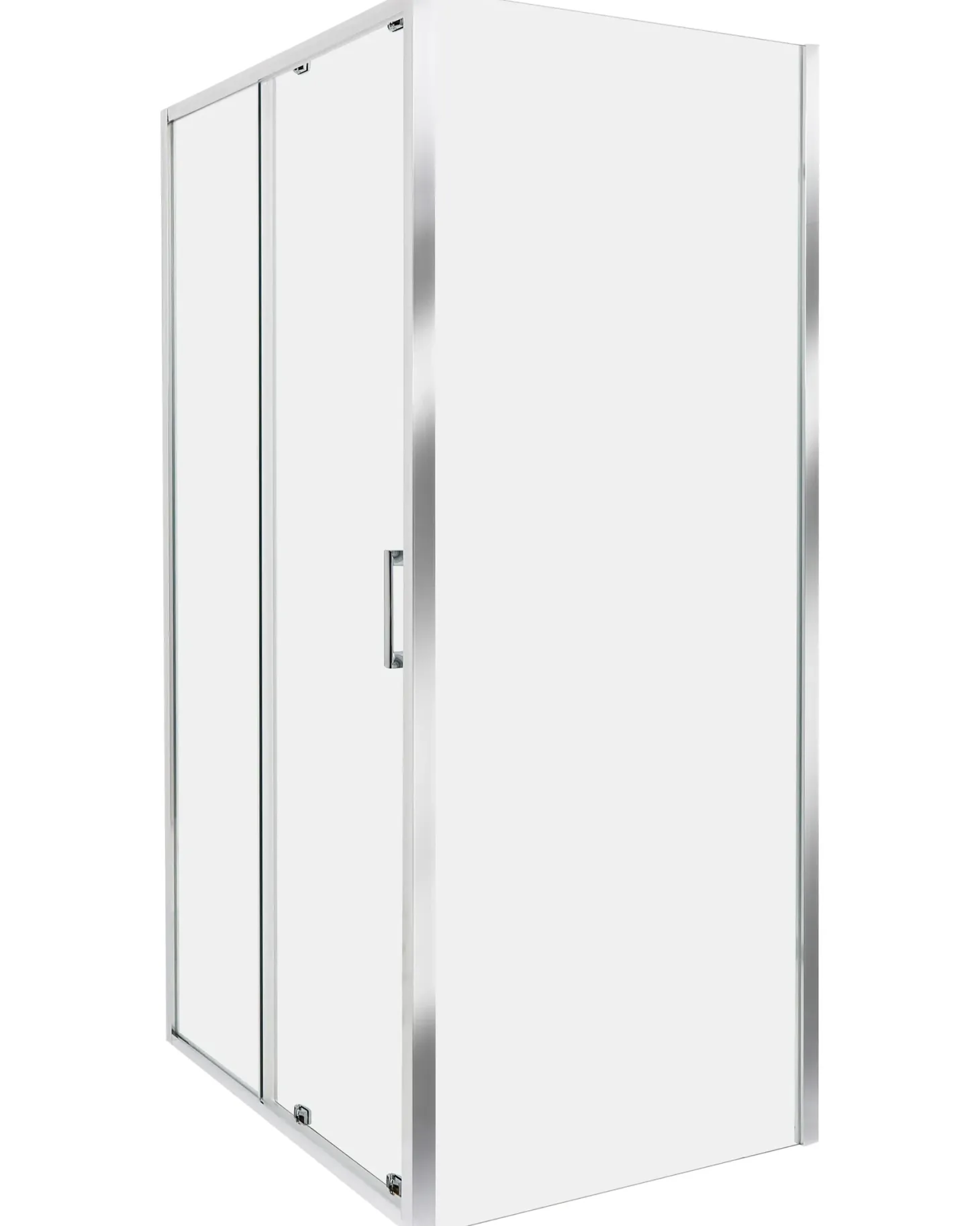Brusekabine YORO 80 x 100 x 185 cm Sølv