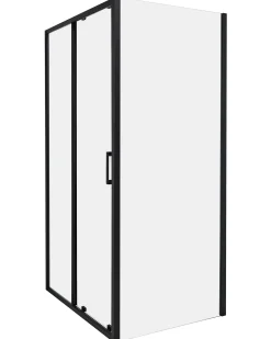 Brusekabine YORO 80 x 100 x 185 cm Sort