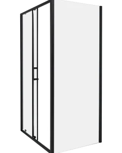 Brusekabine YORO 80 x 100 x 185 cm Sort