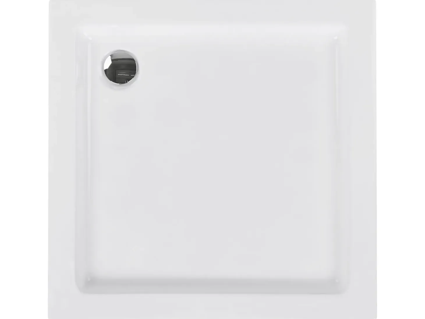 Brusekar AMPAY 90 x 90 x 7 cm Hvid