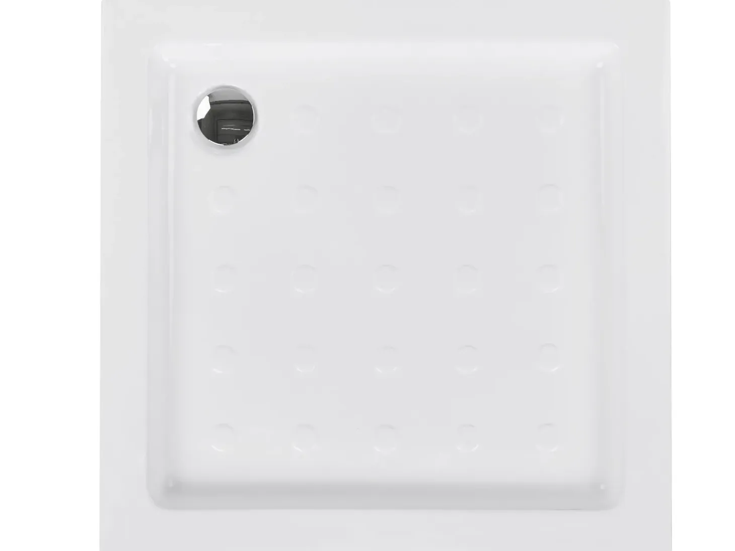 Brusekar ESTELI 90 x 90 x 7 cm Hvid