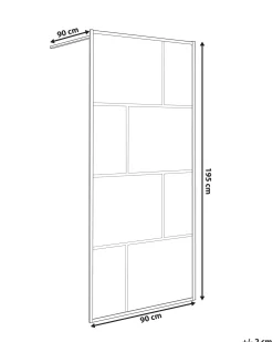 Brusevæg TAPAJOS 90 x 195 cm Sort