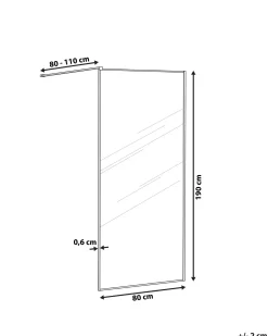 Brusevæg WASPAM 80 x 190 cm Guld