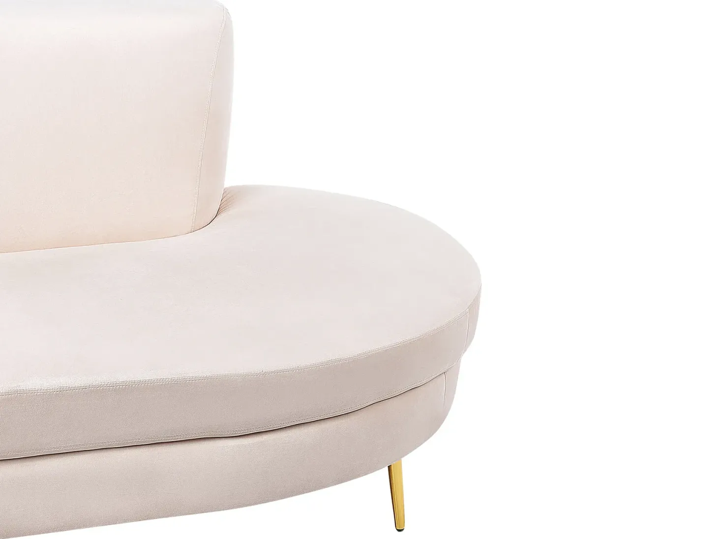 Buet sofa 4 personers MOSS Velour Lys Beige
