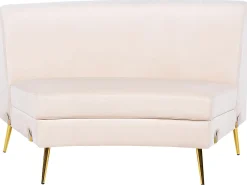 Buet sofa 4 personers MOSS Velour Lys Beige