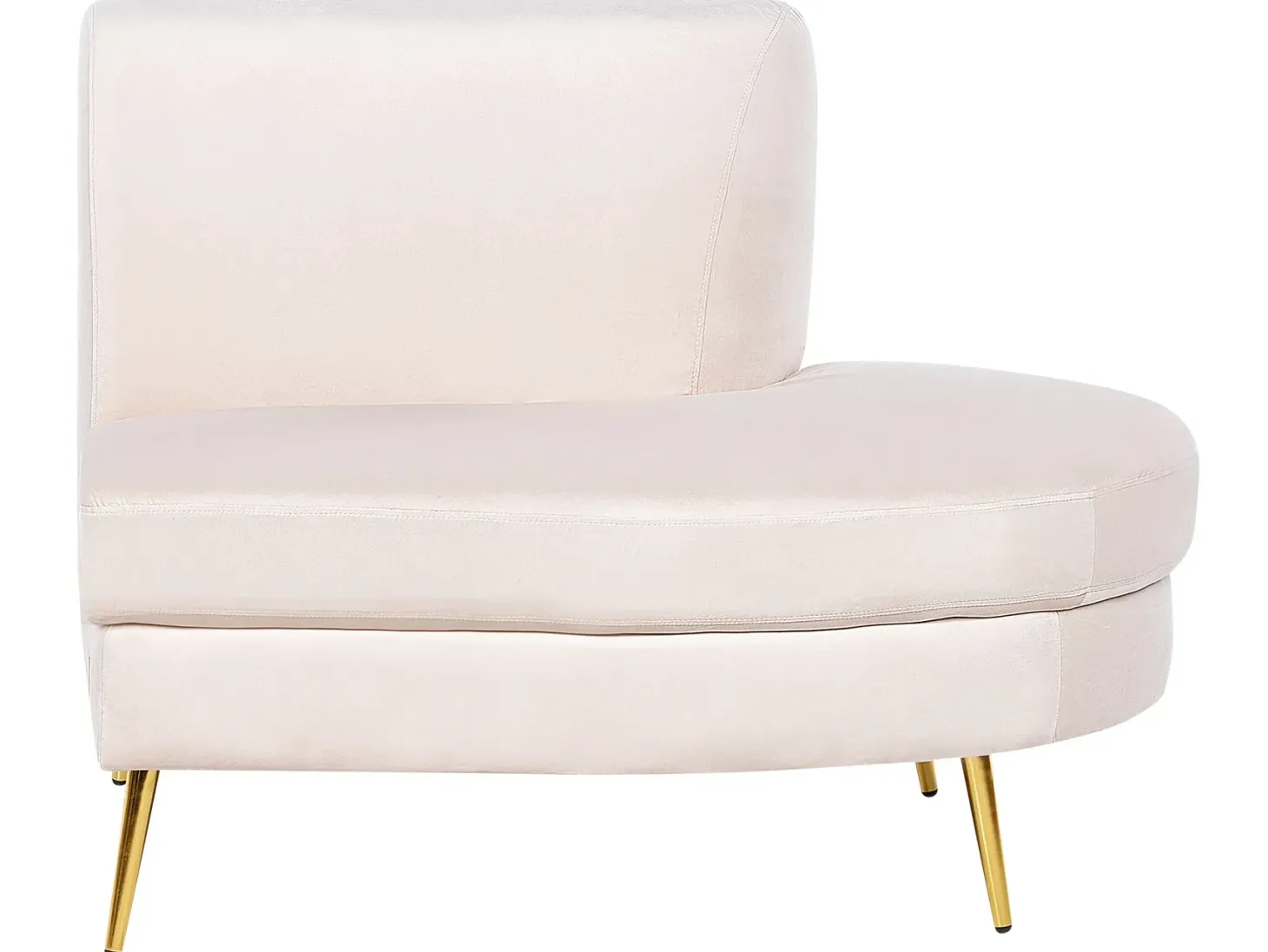 Buet sofa 4 personers MOSS Velour Lys Beige