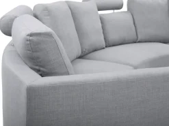 Buet sofa 7 personers ROTUNDE Lysegrå