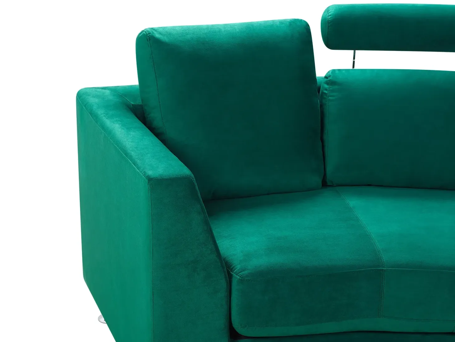Buet sofa 7 personers ROTUNDE Velour Mørkegrøn