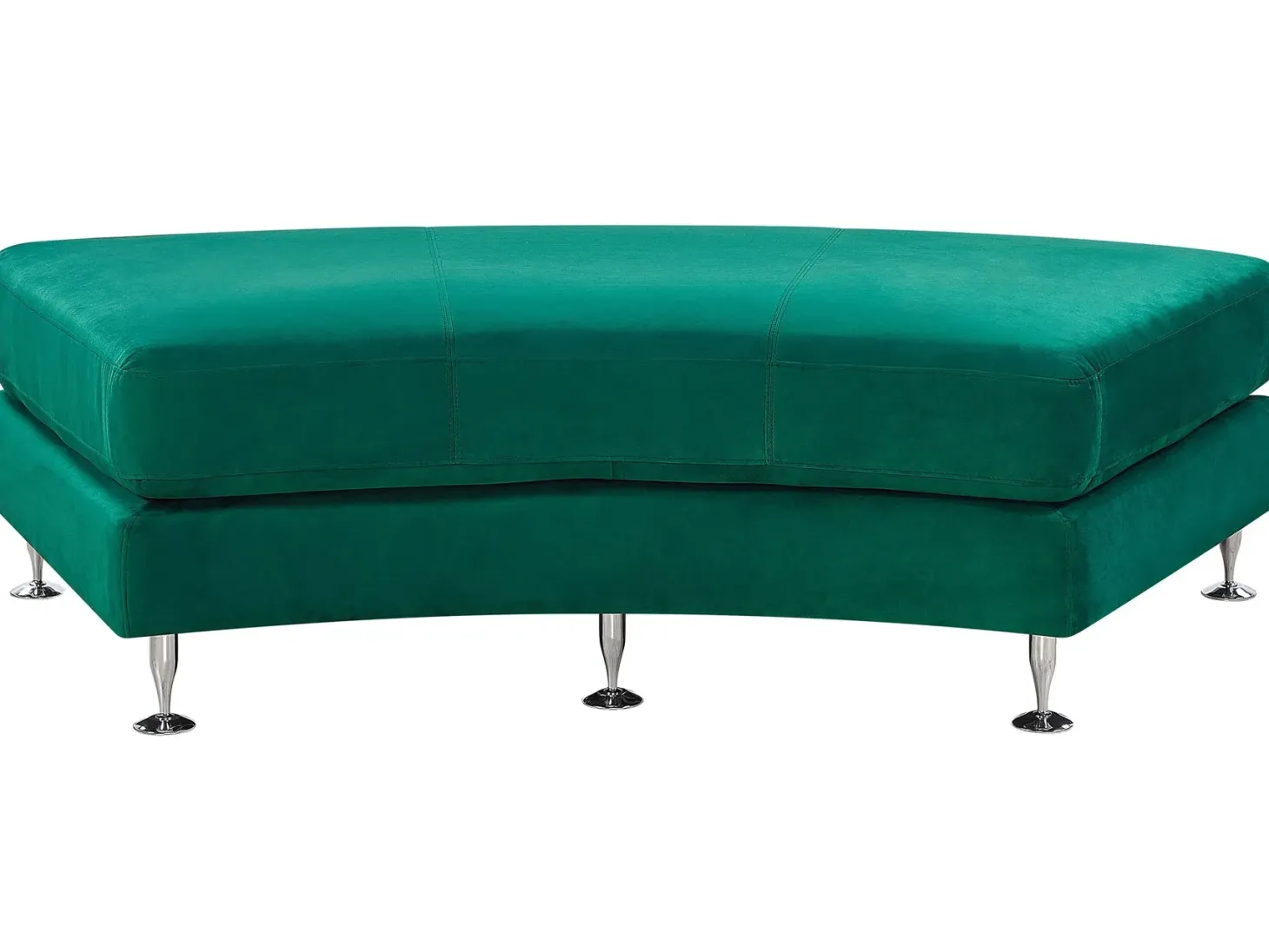 Buet sofa 7 personers ROTUNDE Velour Mørkegrøn