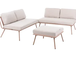 CACCAMO 4 personers Have-hjørnesofasæt Beige