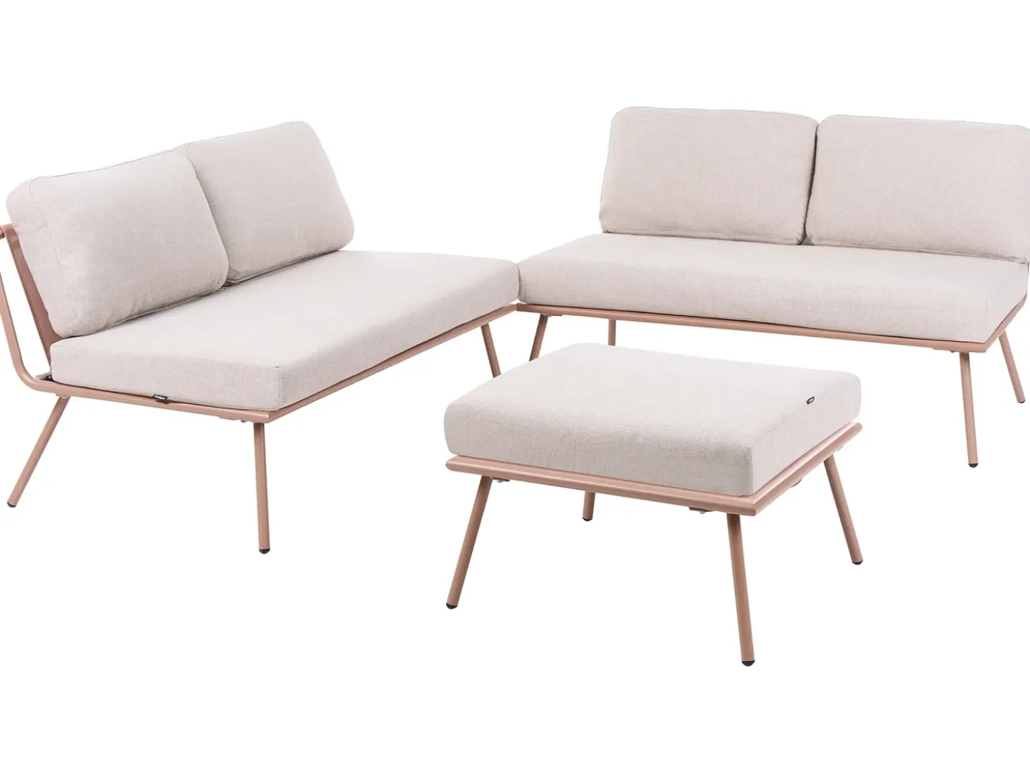 CACCAMO 4 personers Have-hjørnesofasæt Beige