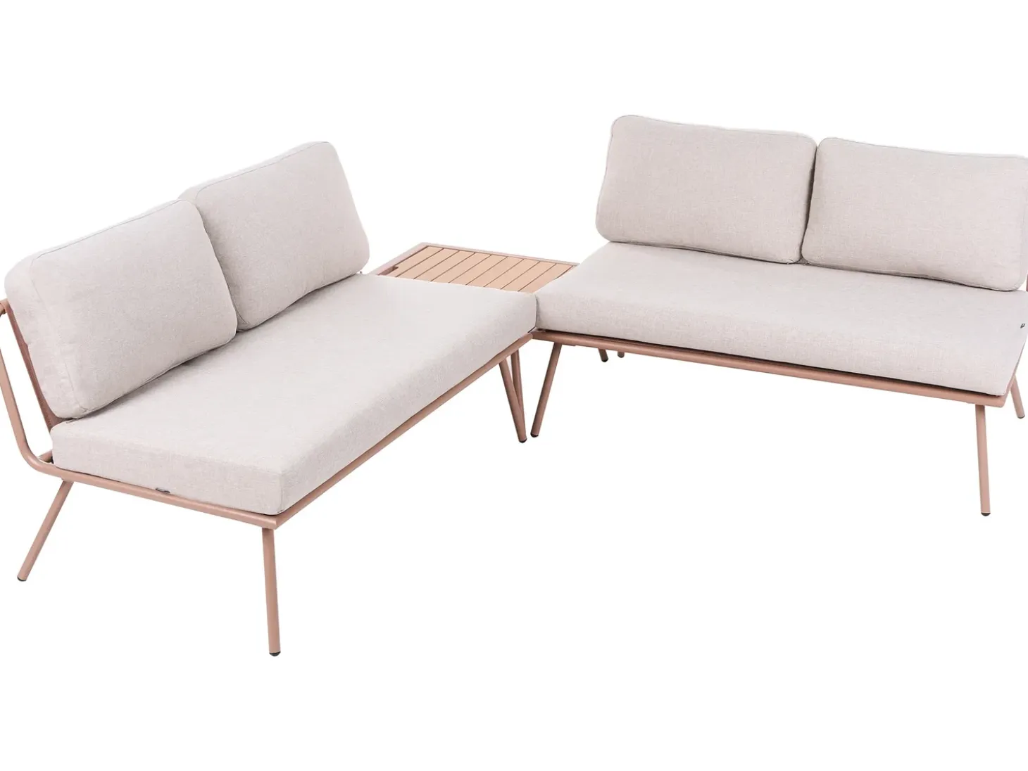 CACCAMO 4 personers Have-hjørnesofasæt Beige