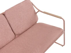 CALASCIO 4 personers Loungesæt med bord Brun Metal