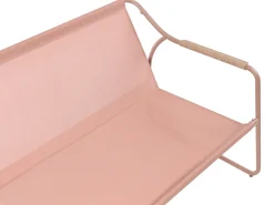 CALASCIO 4 personers Loungesæt med bord Brun Metal