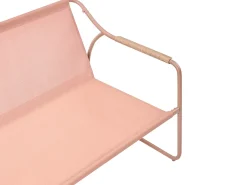CALASCIO 4 personers Loungesæt med bord Lys Beige Metal