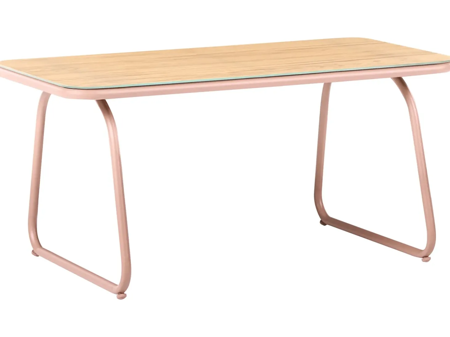CALASCIO 4 personers Loungesæt med bord Lys Beige Metal