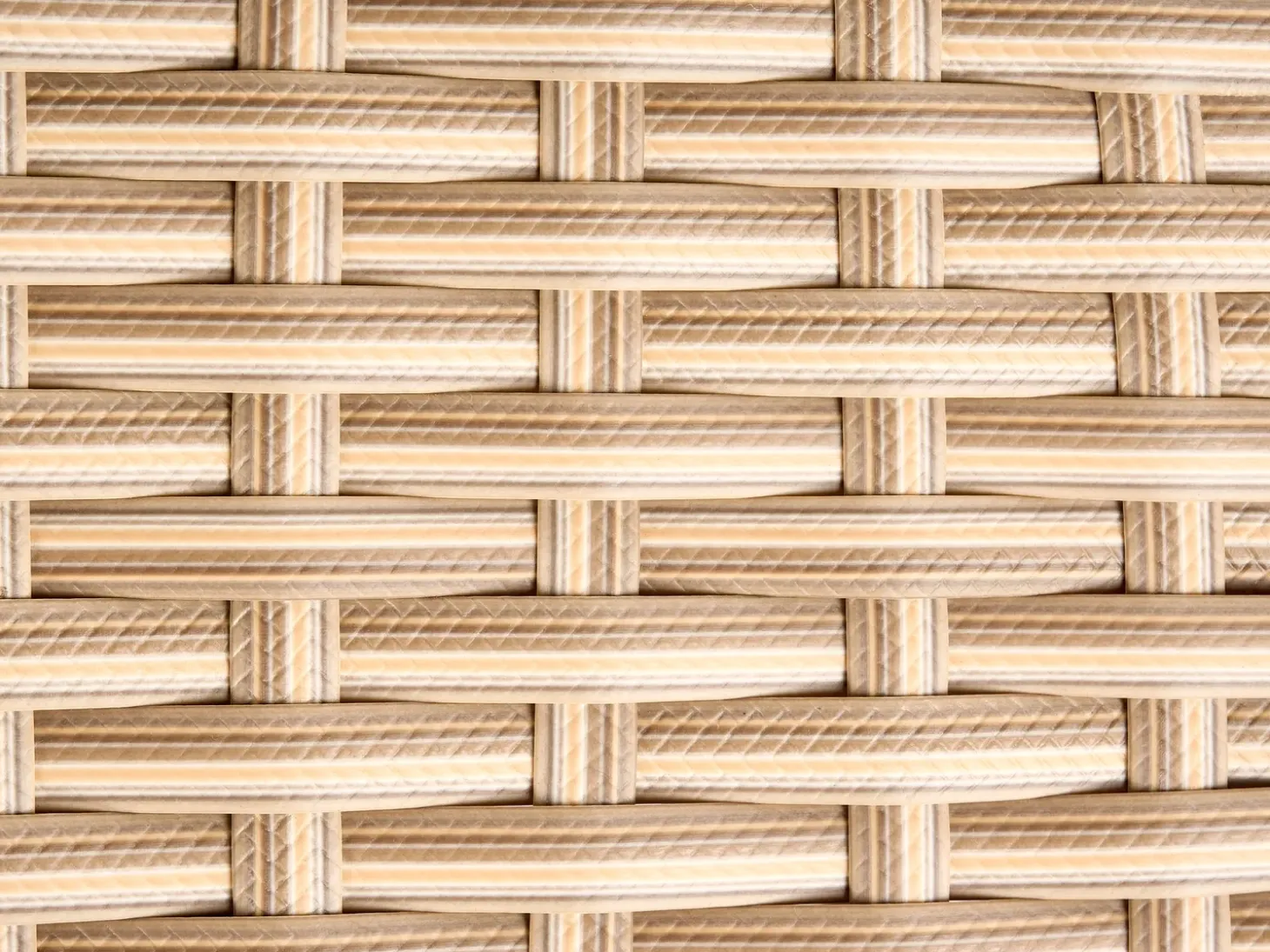 CALASETTA 4 personers Loungesæt med bord Højrevendt Beige PE-rattan