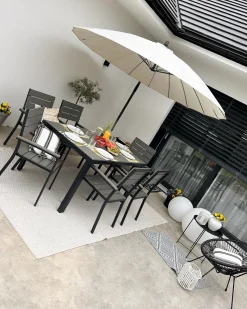 Cantilever parasol 268 cm CALABRIA II Lys Beige