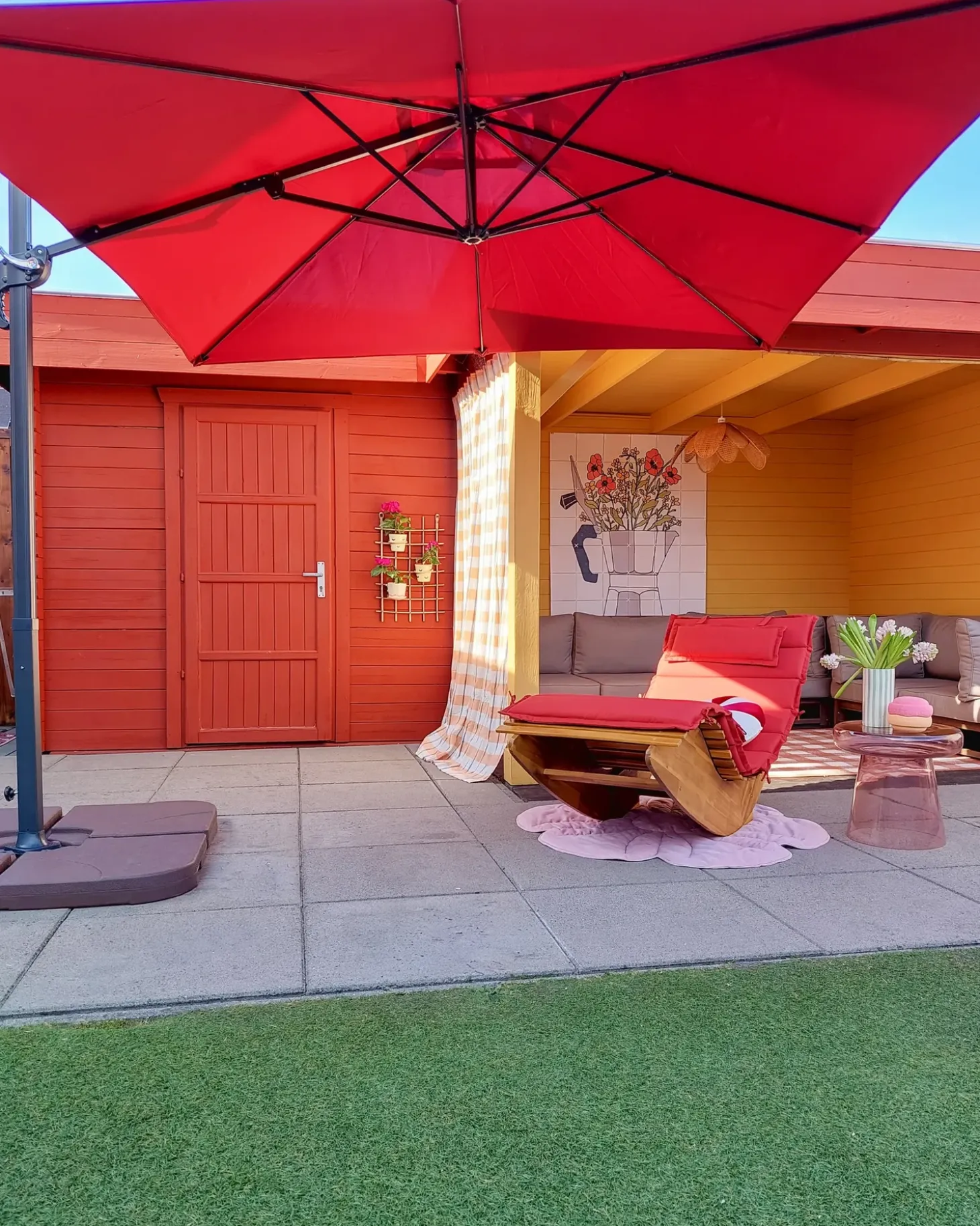 Cantilever parasol 250 cm MONZA Bordeaux