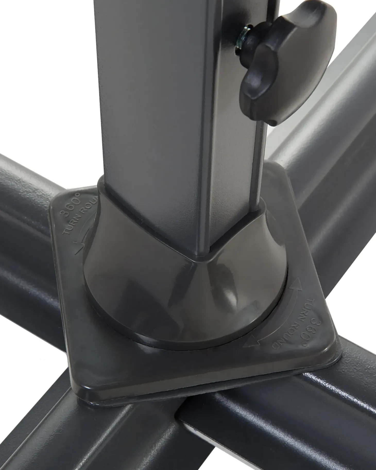Cantilever parasol 300 cm SAVONA Mørkegrå Grå