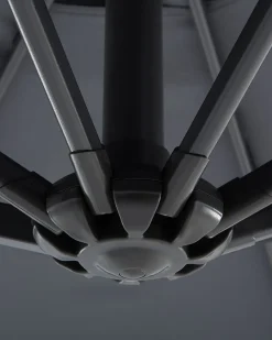 Cantilever parasol 300 cm SAVONA Mørkegrå Grå