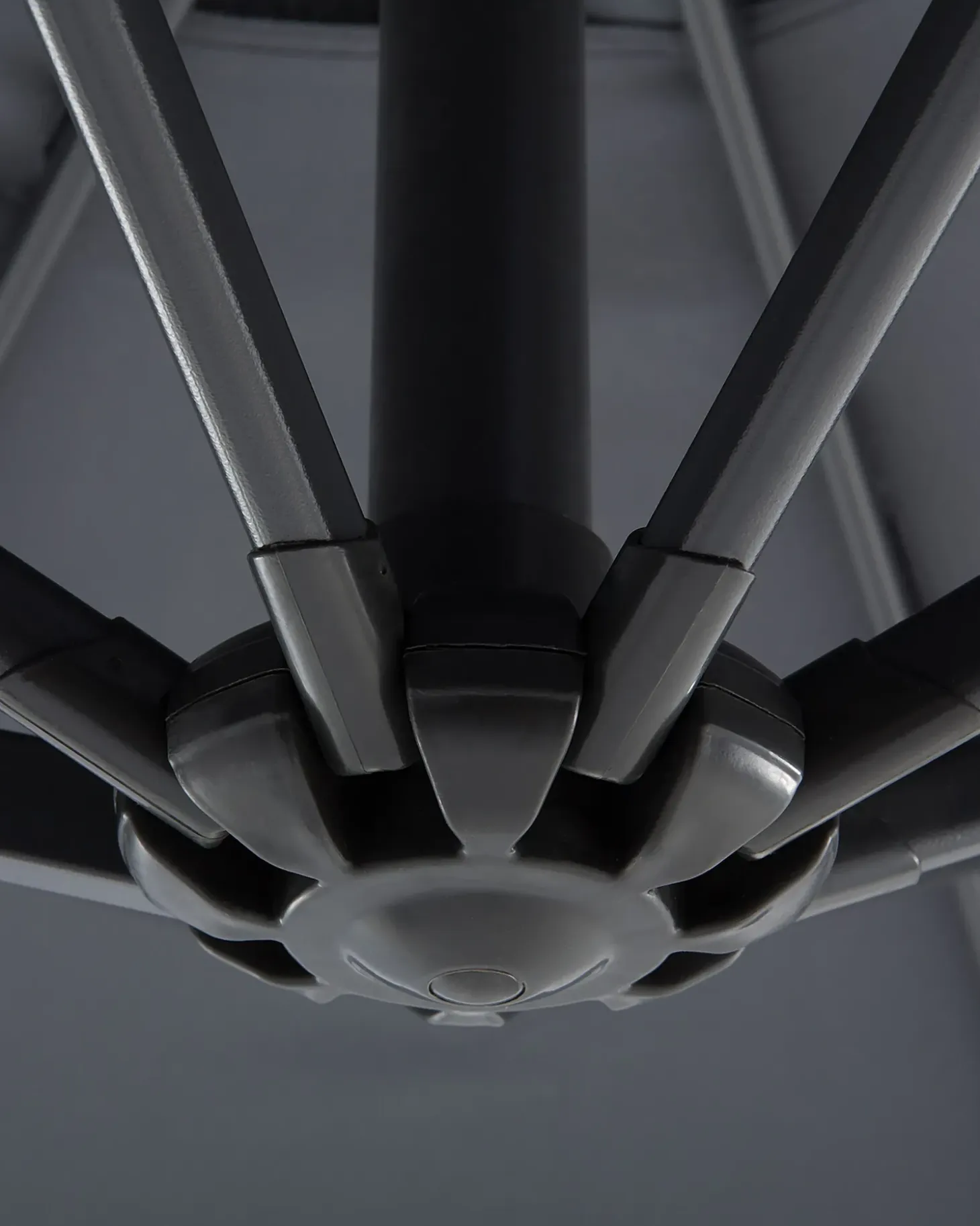 Cantilever parasol 300 cm SAVONA Mørkegrå Grå
