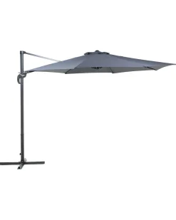 Cantilever parasol 300 cm SAVONA Mørkegrå Grå