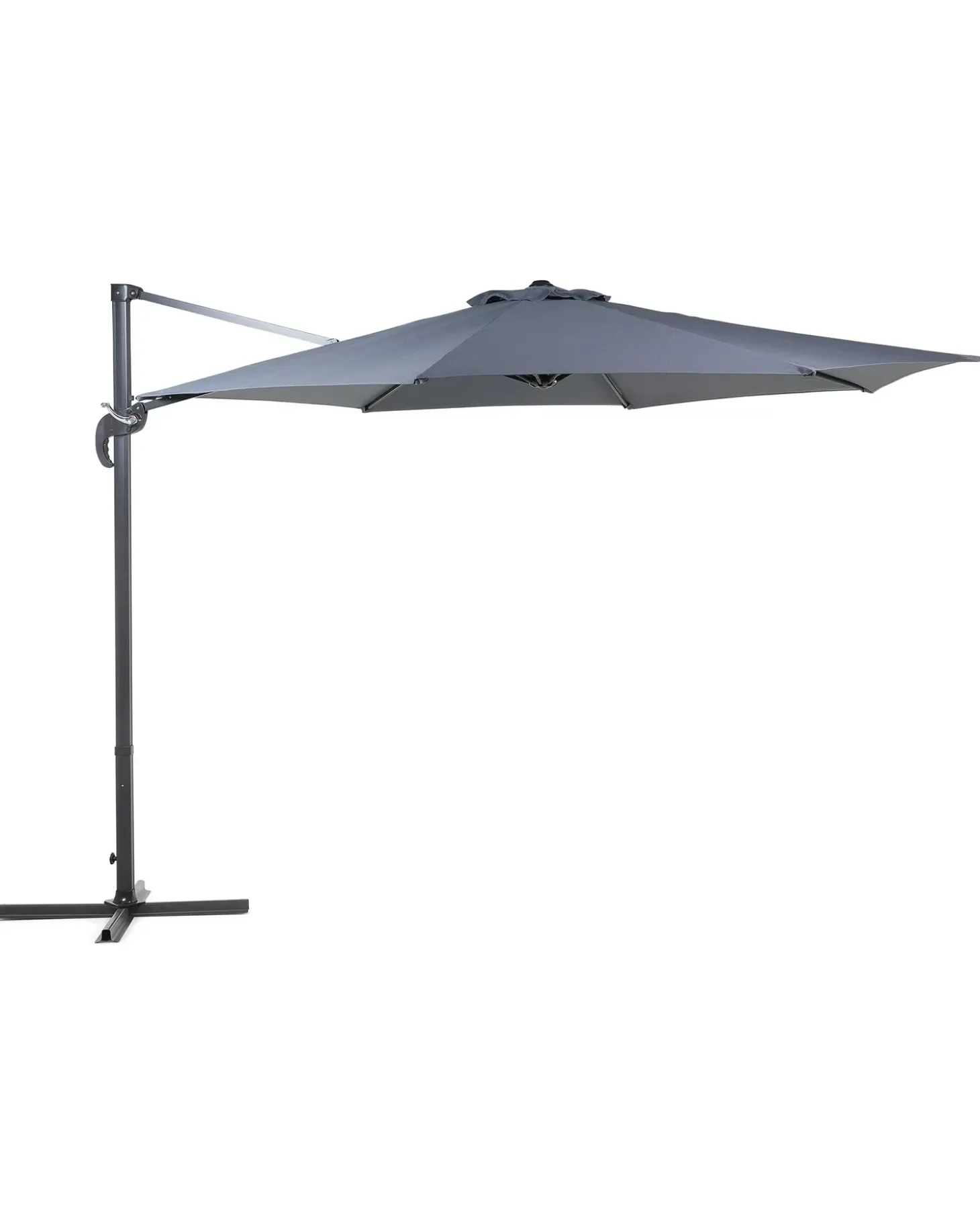 Cantilever parasol 300 cm SAVONA Mørkegrå Grå