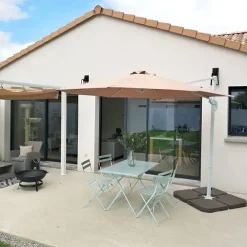 Cantilever parasol 300 cm SAVONA Sand Beige Beige