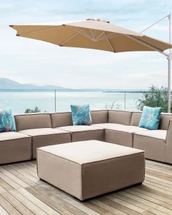 Cantilever parasol 295 cm SAVONA II Brungrå