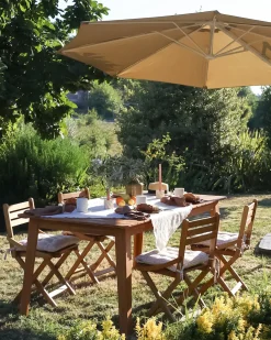 Cantilever parasol 295 cm SAVONA II Brungrå