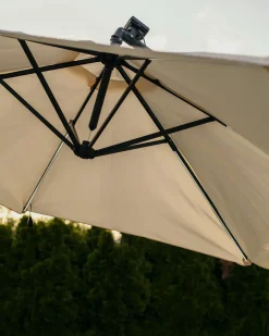Cantilever parasol LED 285 cm CORVAL Beige