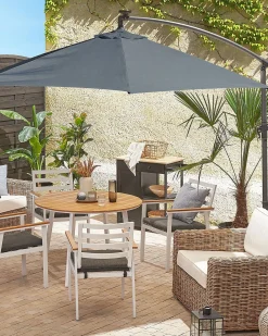 Cantilever parasol LED 285 cm CORVAL Grafit
