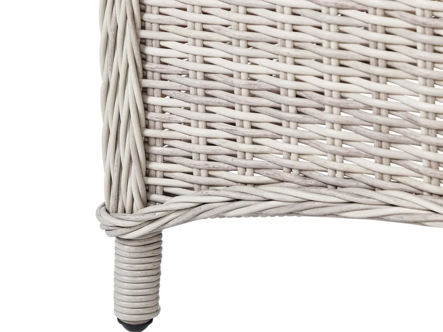 CASCAIS 6 personers Havemøbelsæt Beige PE-rattan med puder