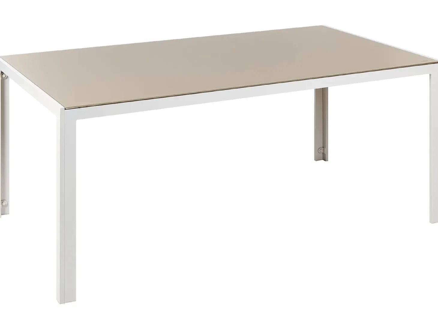 CATANIA 6 personers Havemøbelsæt Beige Metal