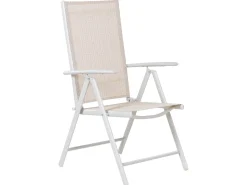 CATANIA 6 personers Havemøbelsæt Beige Metal