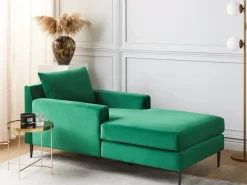Chaiselong GUERET Velour Grøn