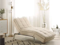 Chaiselong LOIRET Velour Beige