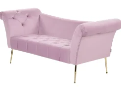 Chaiselong NANTILLY Velour Lysviolet