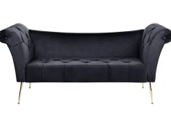 Chaiselong NANTILLY Velour Sort