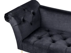 Chaiselong NANTILLY Velour Sort