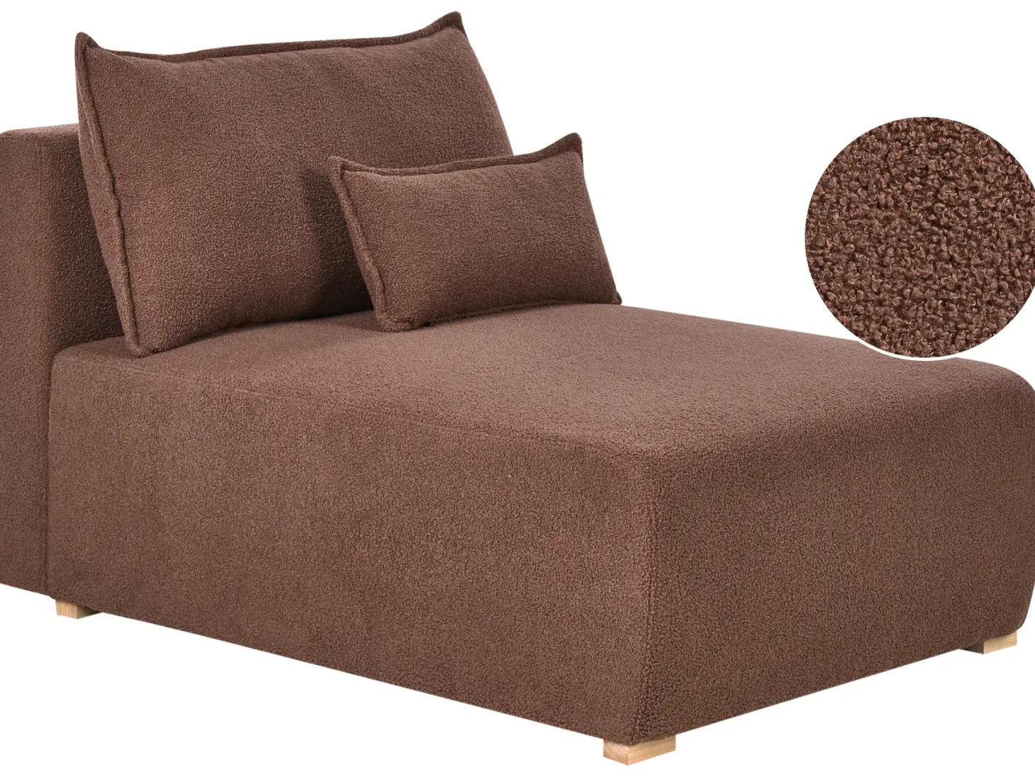 Chaiselong NERBO Boucle Brun