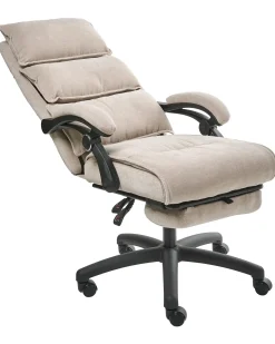 Chefstol Inkl. fodstøtte EATON Chenille Beige