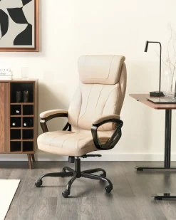 Chefstol PROUD Kunstlæder Beige