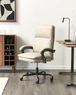 Chefstol SERENE Kunstlæder Lys Beige