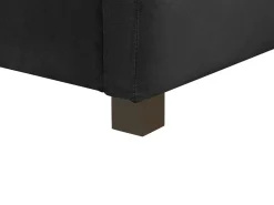 Daybed med opbevaring MARRAY Velour Sort 90 x 200 cm