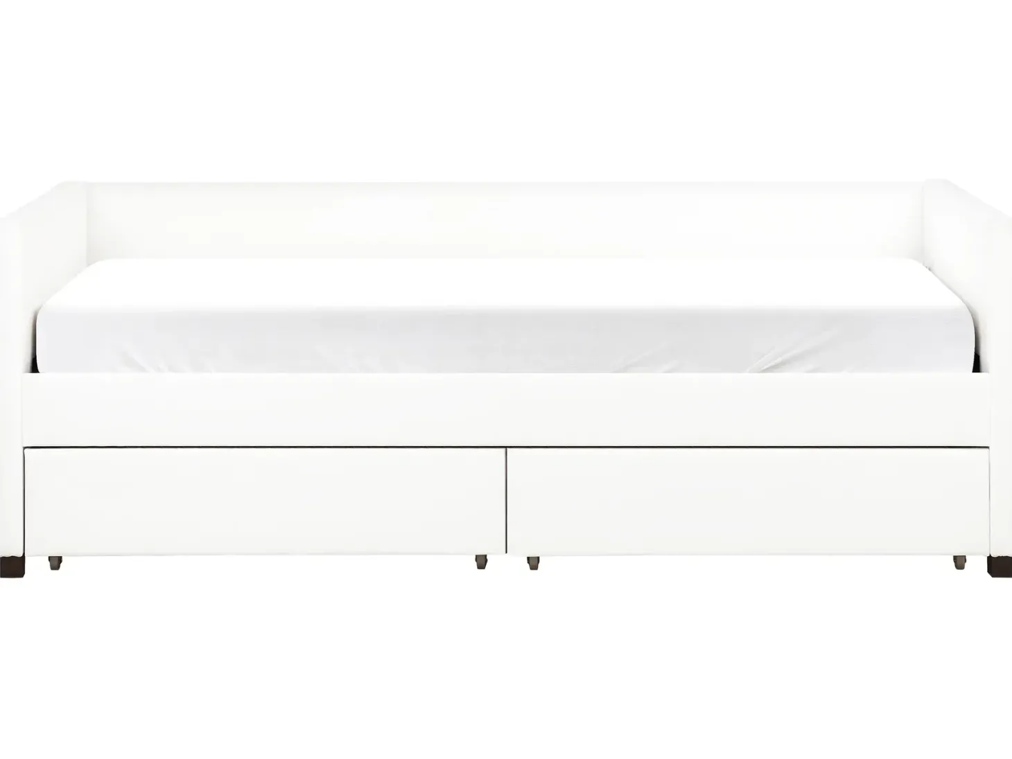 Daybed med opbevaring MARRAY Velour Cremehvid 90 x 200 cm
