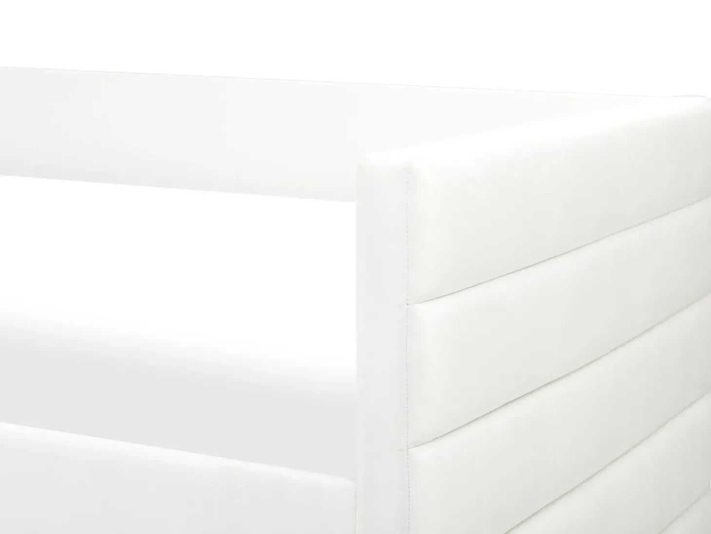 Daybed med opbevaring MARRAY Velour Cremehvid 90 x 200 cm