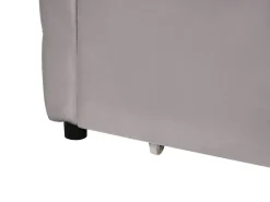 Daybed med opbevaring MARRAY Velour Lysegrå 90 x 200 cm